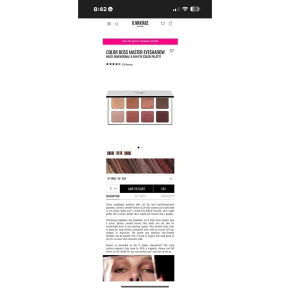 Il makiage bronzer and eye palette